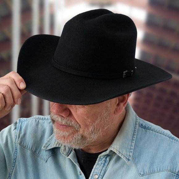 Roper Cowboy Hat - 100% Wool Felt - Picture 9 of 11